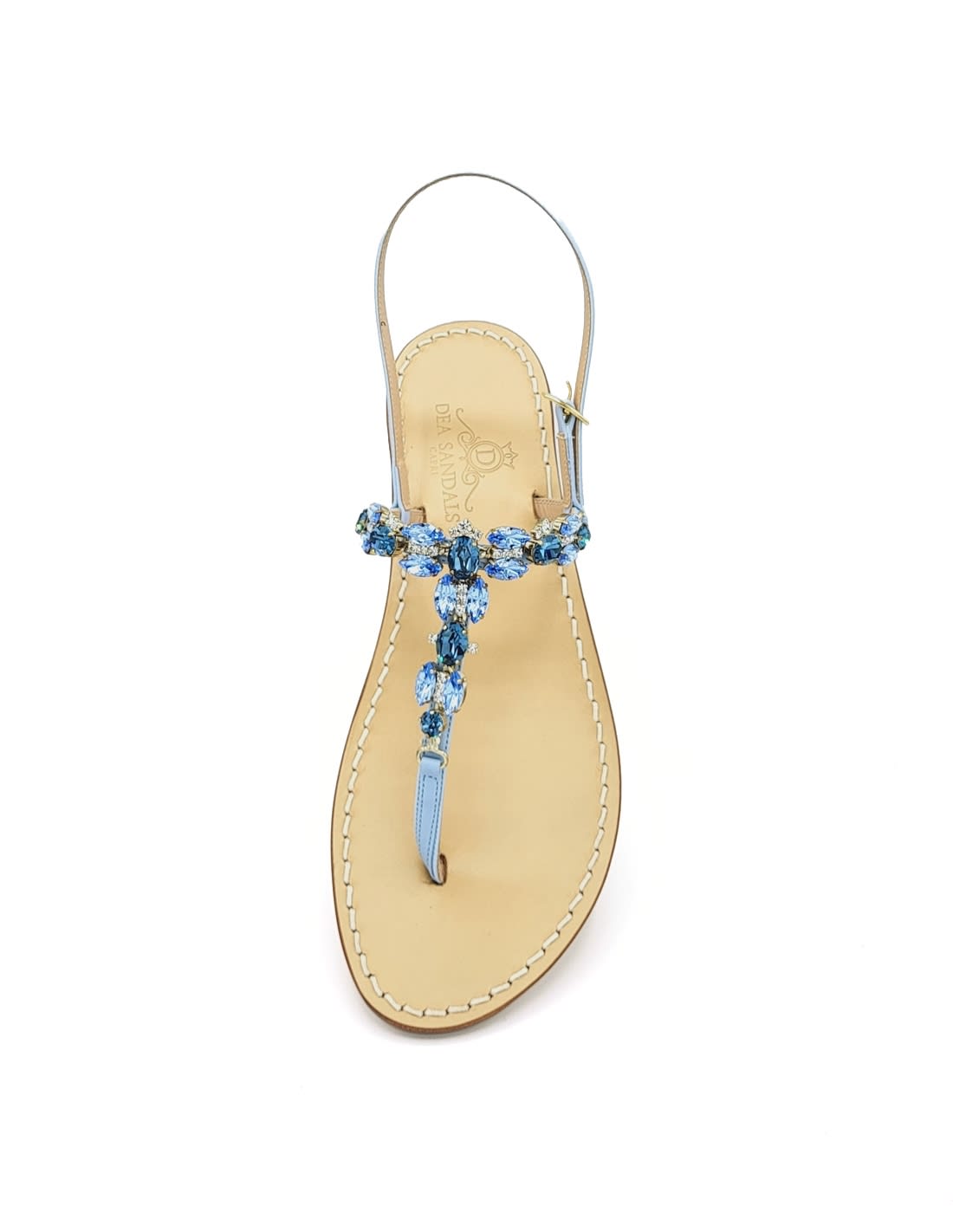 Dea Sandals Napoli Light Blue Jewel Sandals