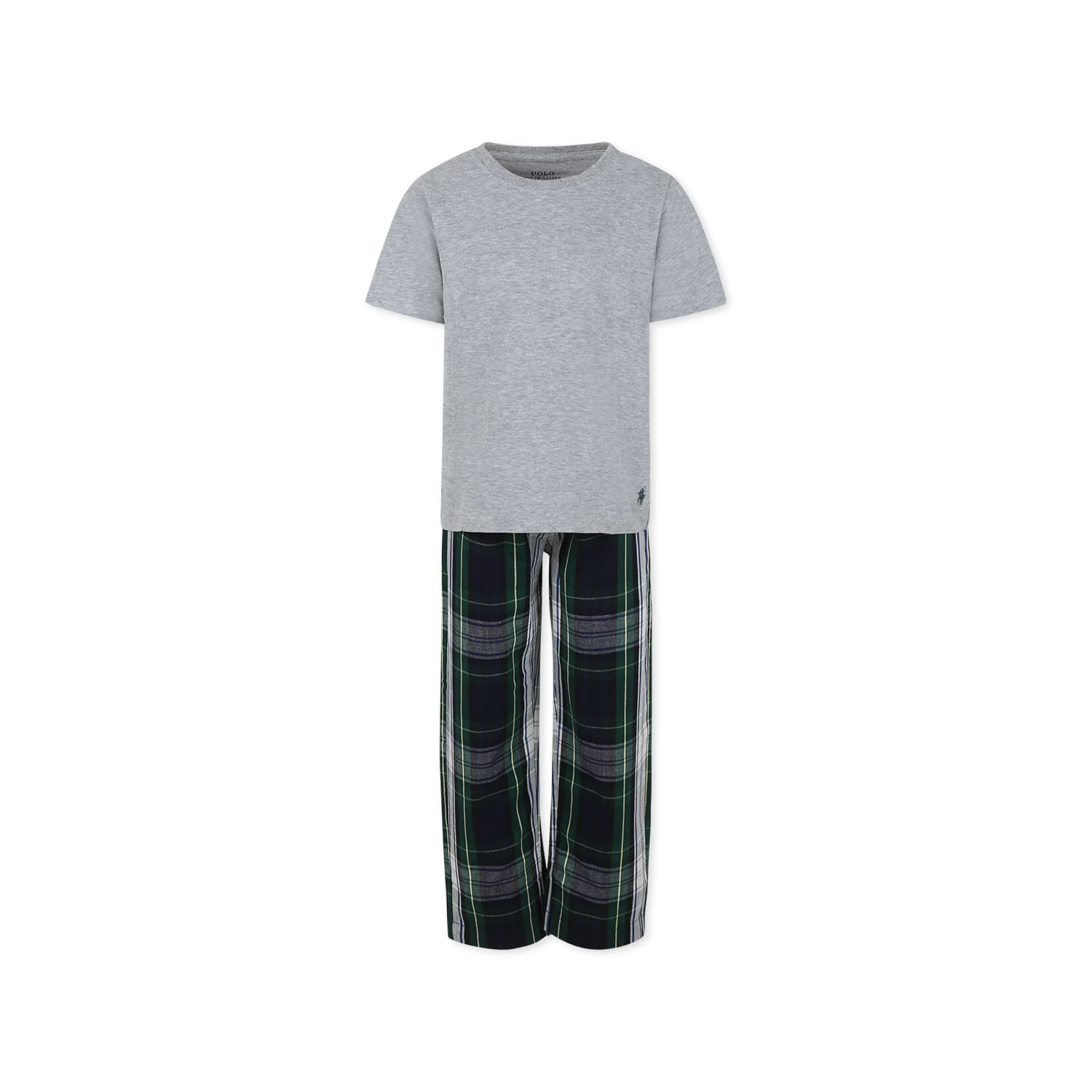 Ralph Lauren Grey Pyjamas For Boy With Horse