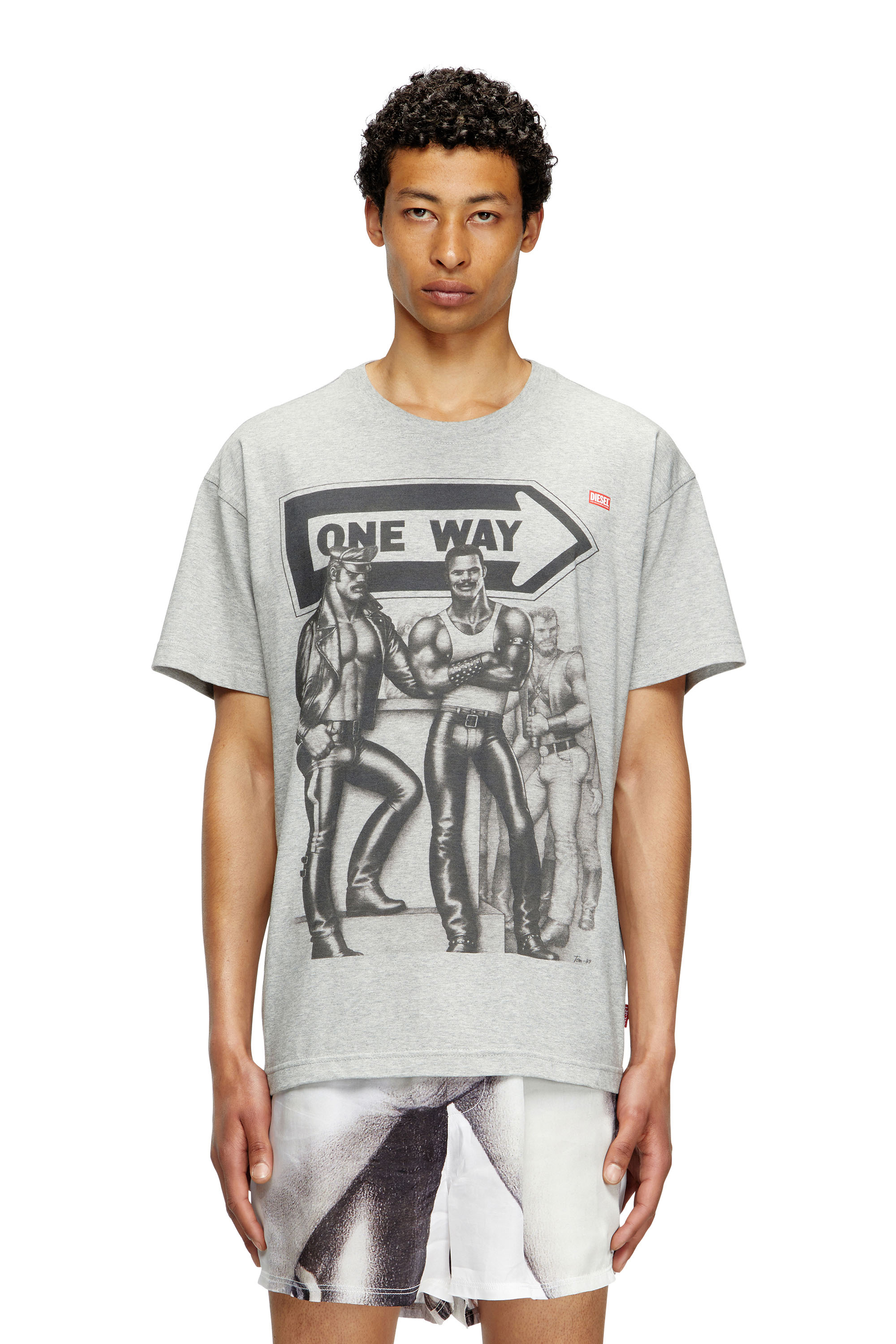 Diesel - T-shirt with graphic print - T-Shirts - Unisex - Grey