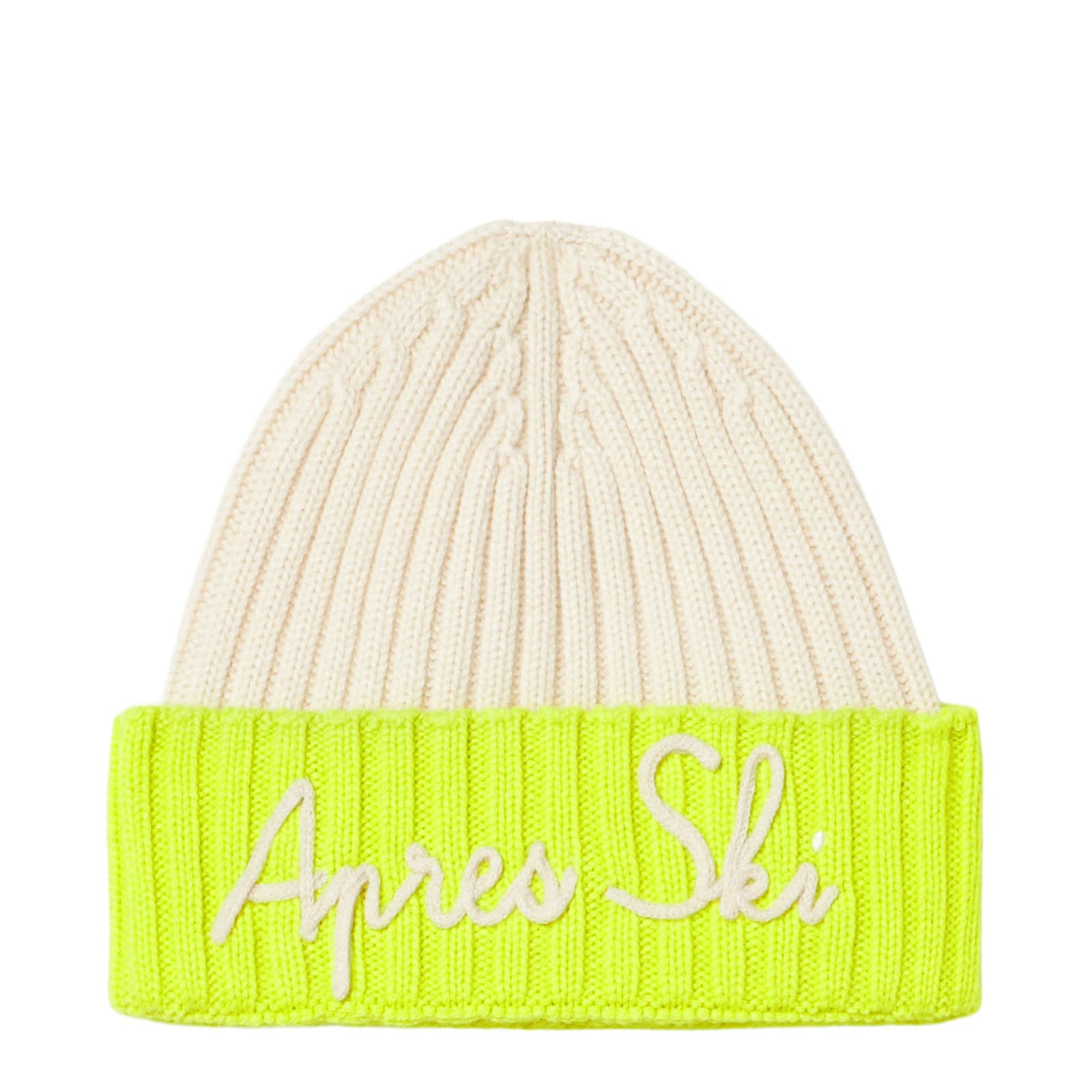 MC2 Saint Barth Man Knit Beanie With Apres Ski Embroidery