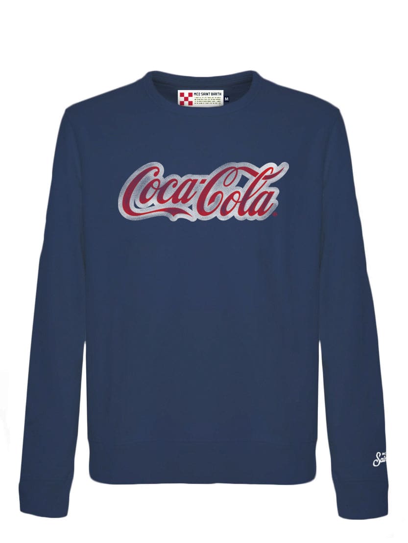 MC2 Saint Barth Cotton Sweatshirt With coca-cola Logo Print coca Cola Special Edition