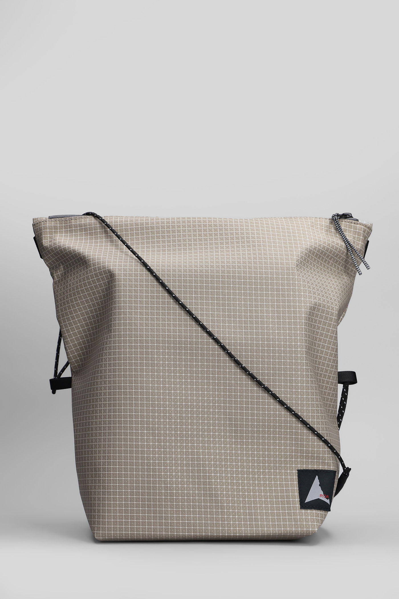 ROA Ripstop Drybag Waist Bag In Beige Polyamide