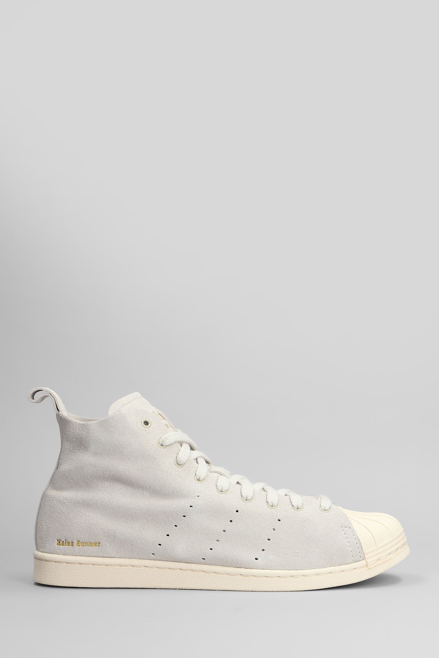 Adidas Originals by Wales Bonner Superstar Hi Sneakers In Grey Suede