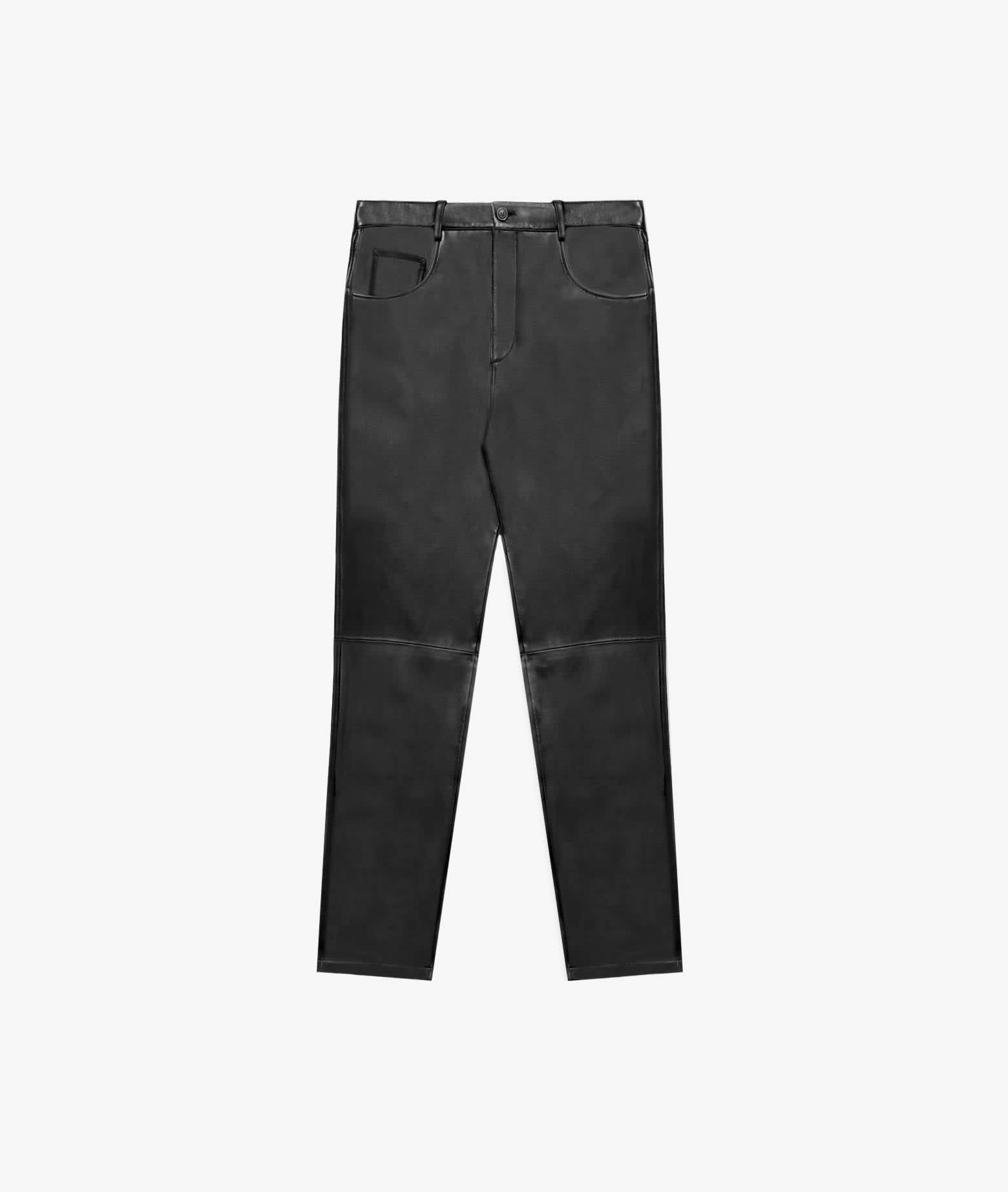 Larusmiani Leather Trouser Racer Pants