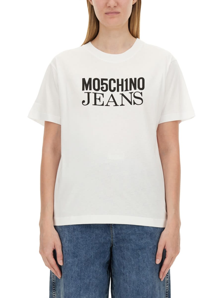 M05CH1N0 Jeans T-shirt With Logo
