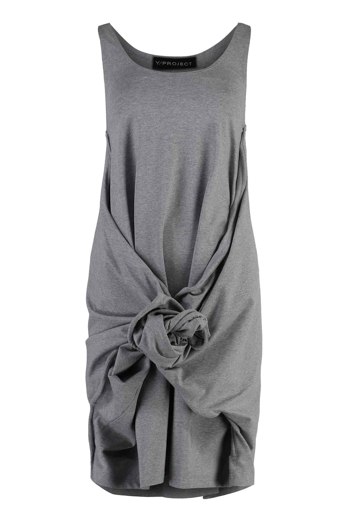Y/Project Embroidered Cotton Mini Dress