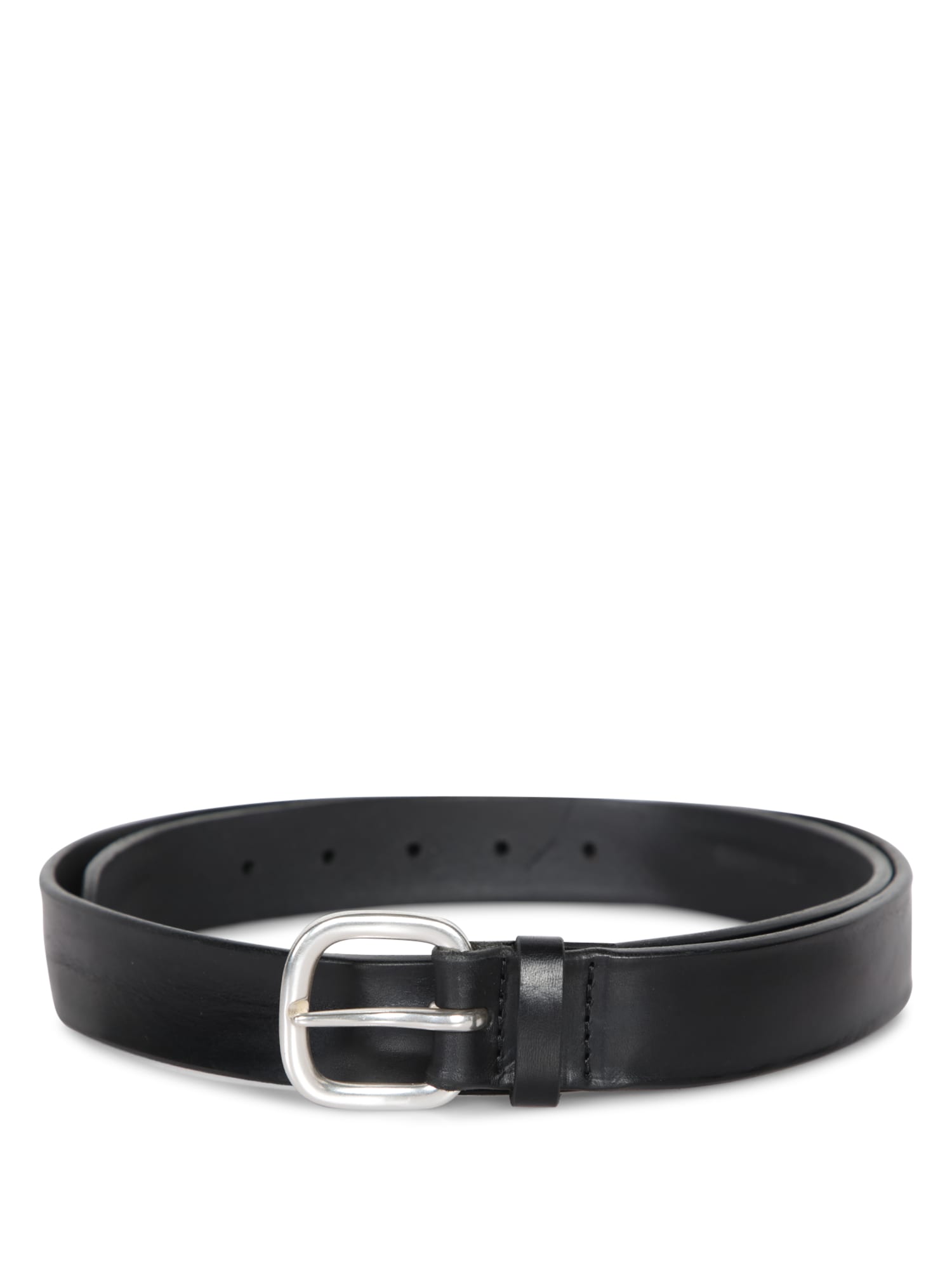Orciani Black Leather Belt