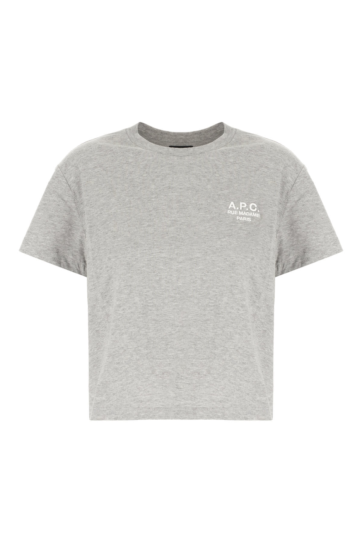 A. P.C. Melange Grey Cotton T-shirt
