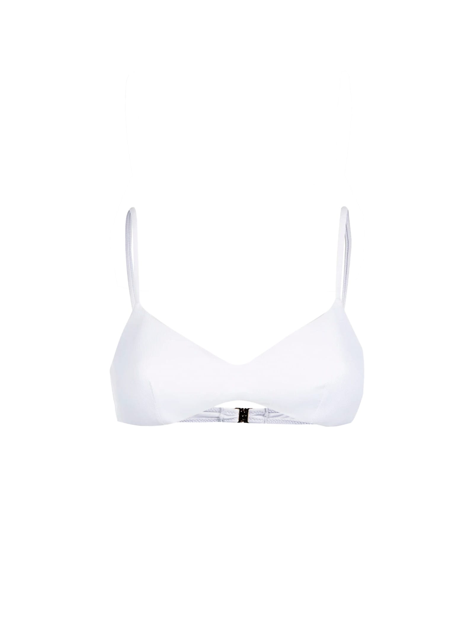 MC2 Saint Barth White Ribbed Bralette