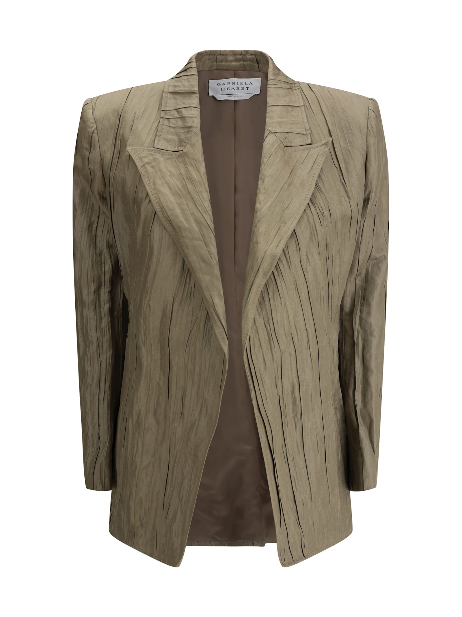 Gabriela Hearst Ruched Silk Mairi Blazer