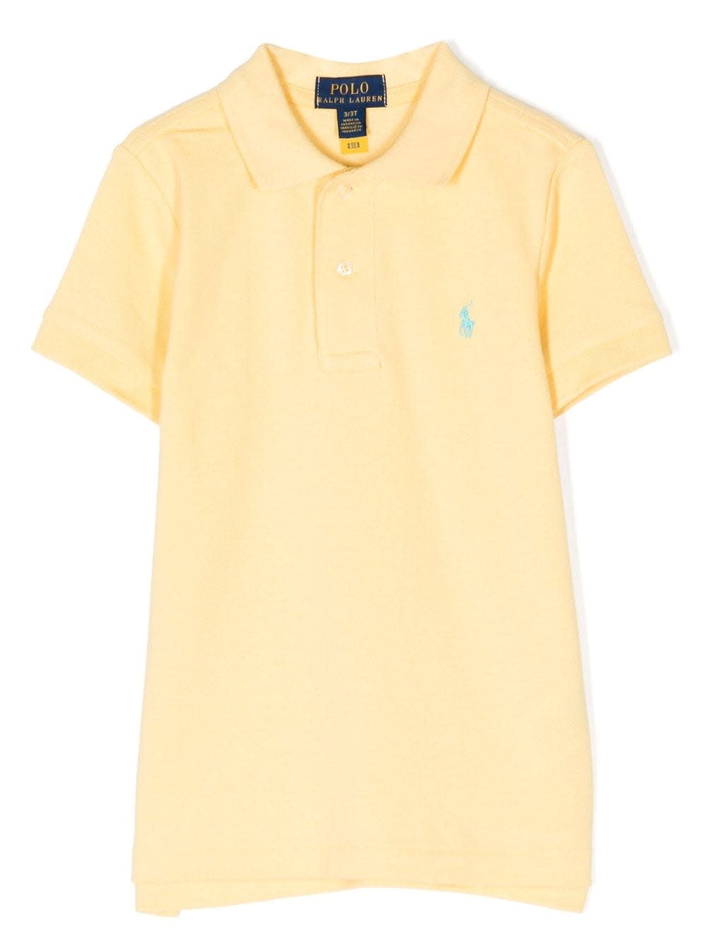 Ralph Lauren Yellow Piquet Polo With Pony