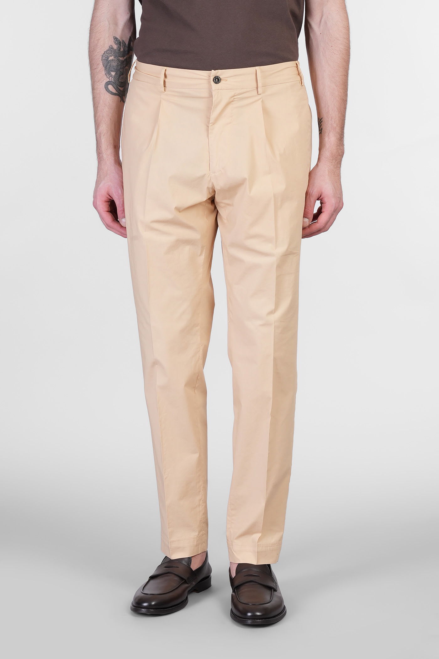 Santaniello Irno Evo Pants In Beige Cotton