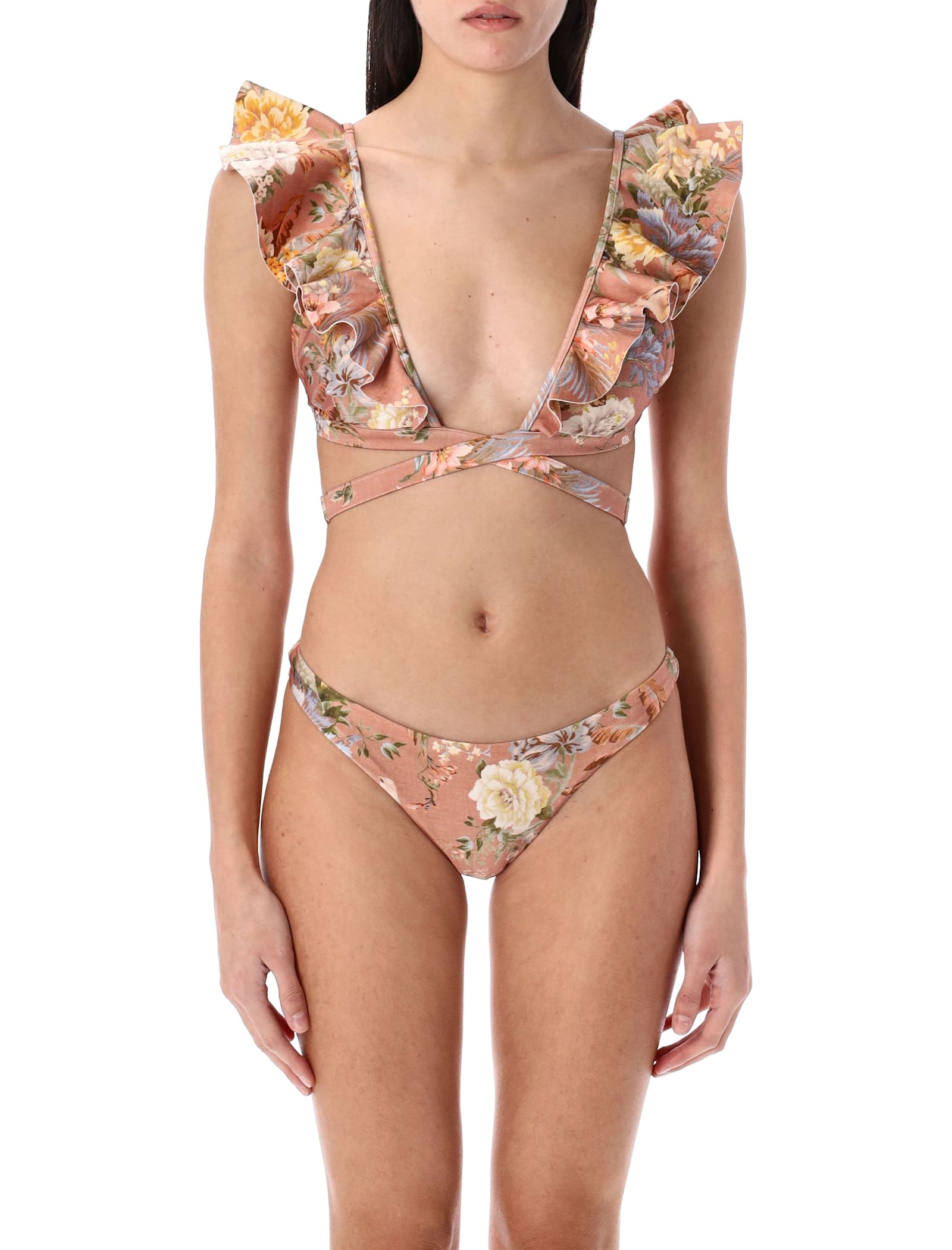 Zimmermann Tallow Swimsuit
