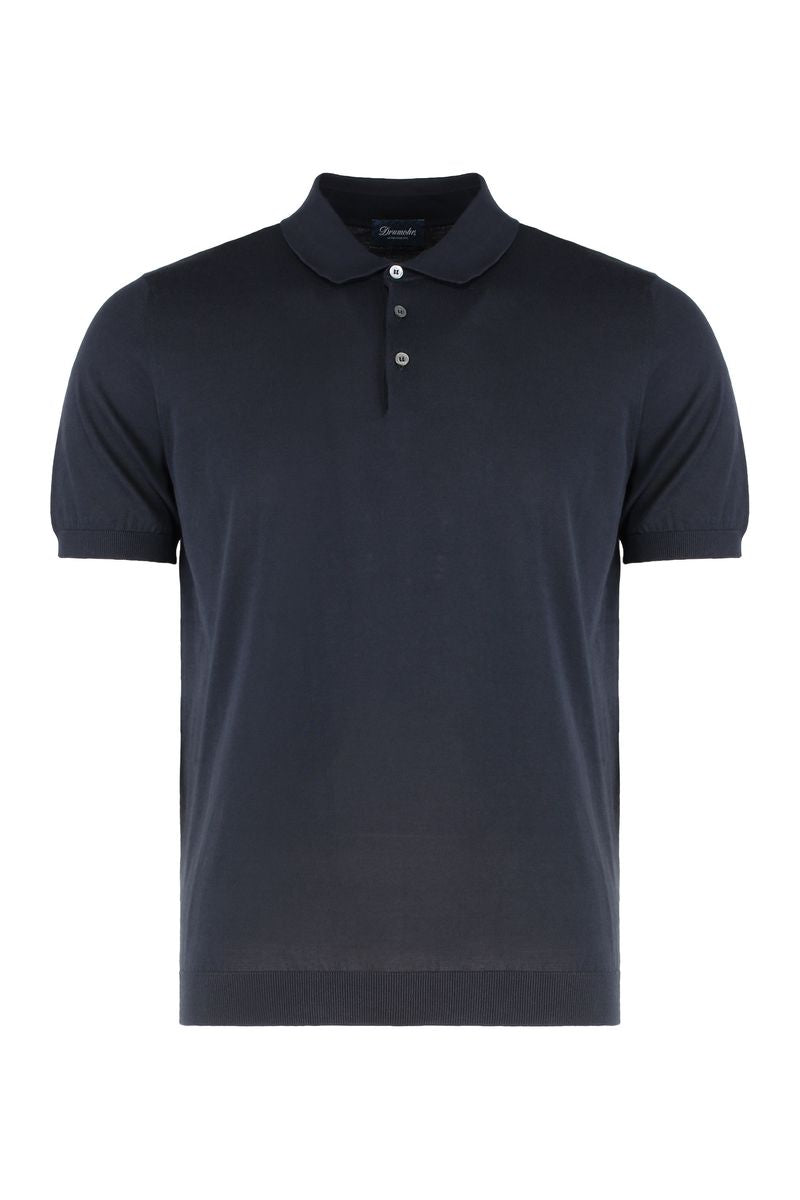 Drumohr 针织棉 Polo 衫