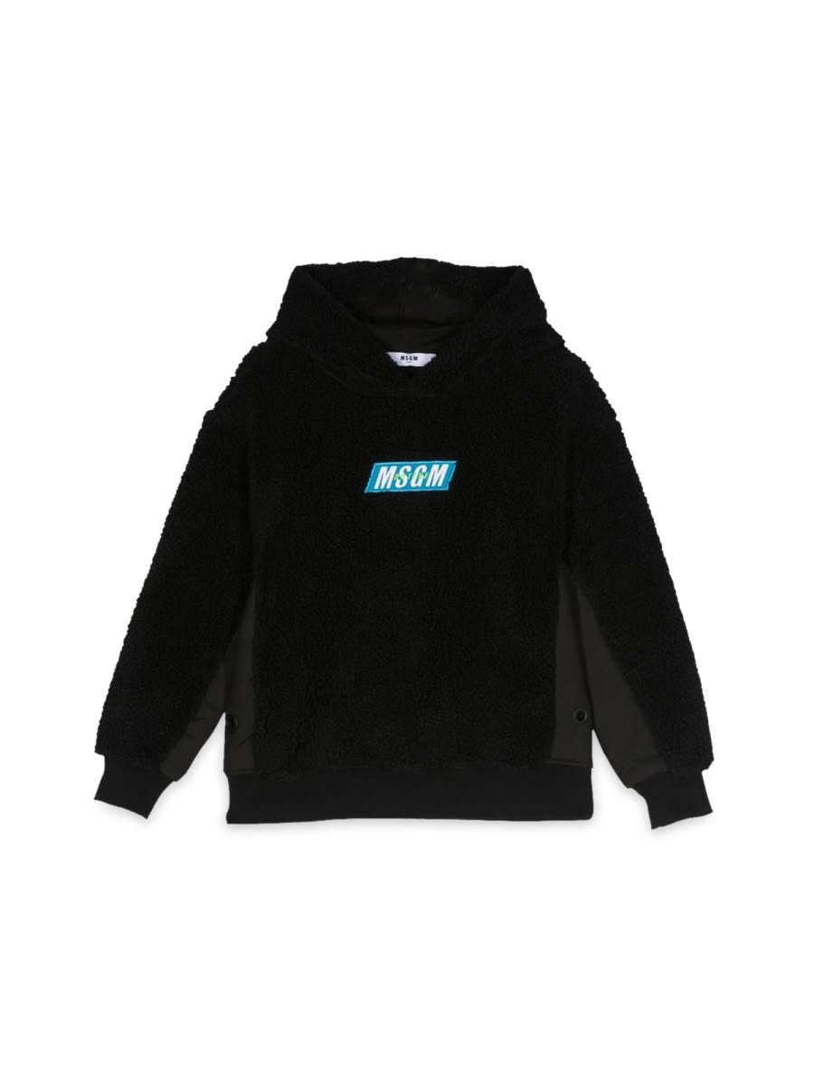 MSGM Teddy Bear+nylon Hoodie