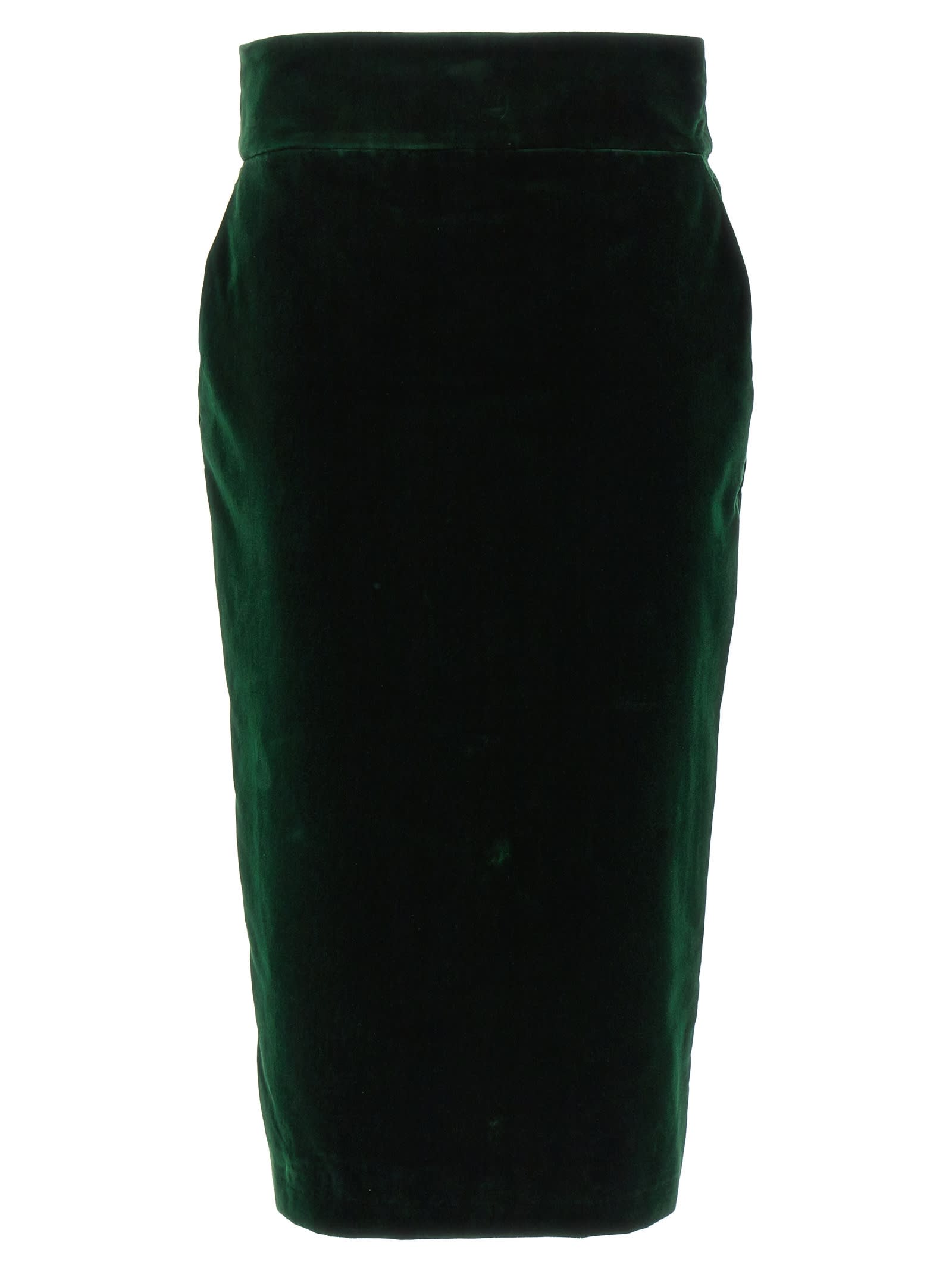 Alexandre Vauthier Velvet Midi Skirt