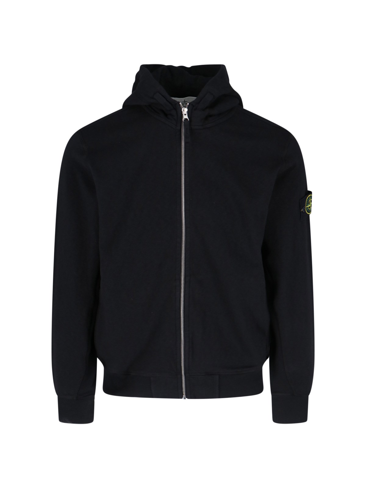 Stone Island Logo Zip Sweatshirt