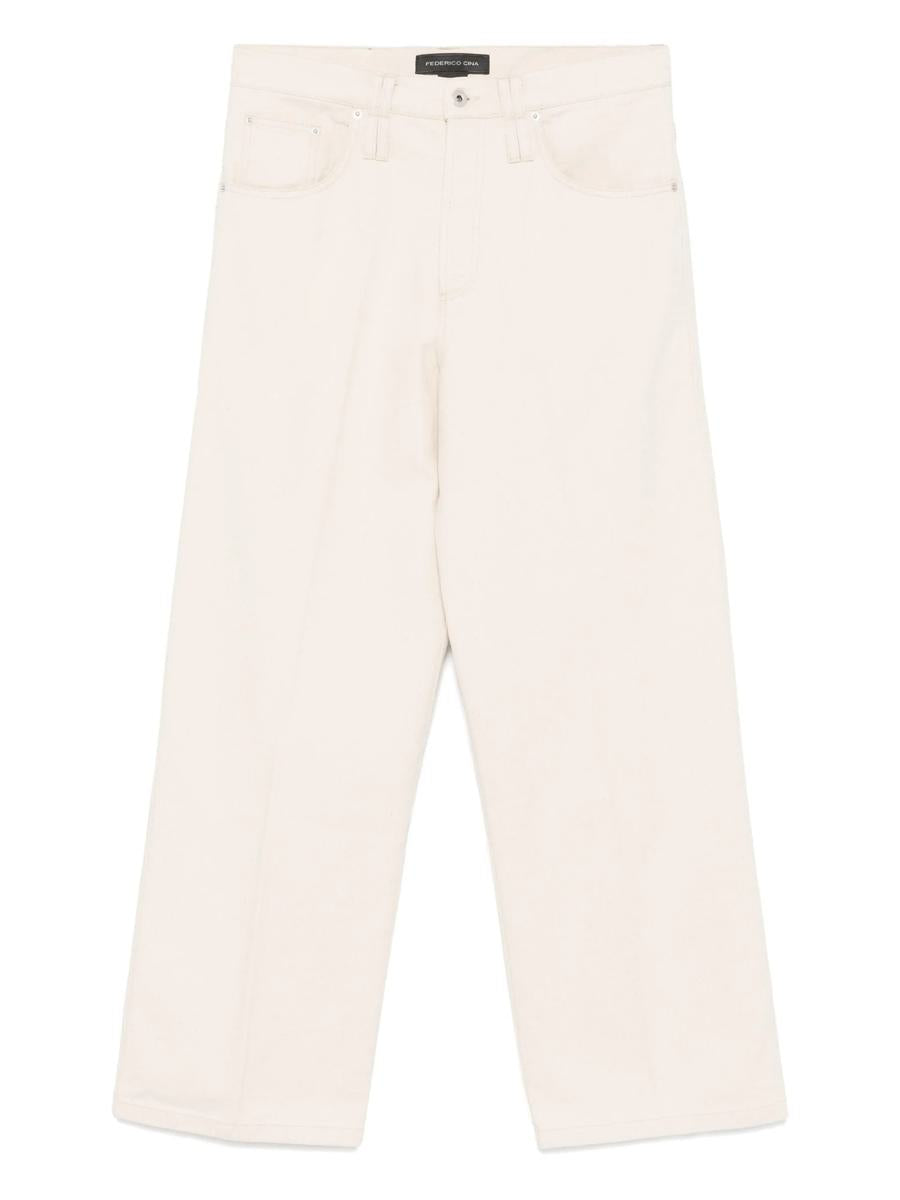 Federico Cina Indelebile 5 Pocket Denim Clothing