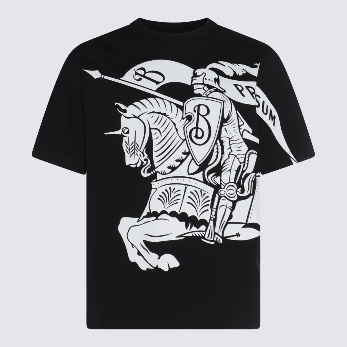 Burberry Black Cotton T-Shirt