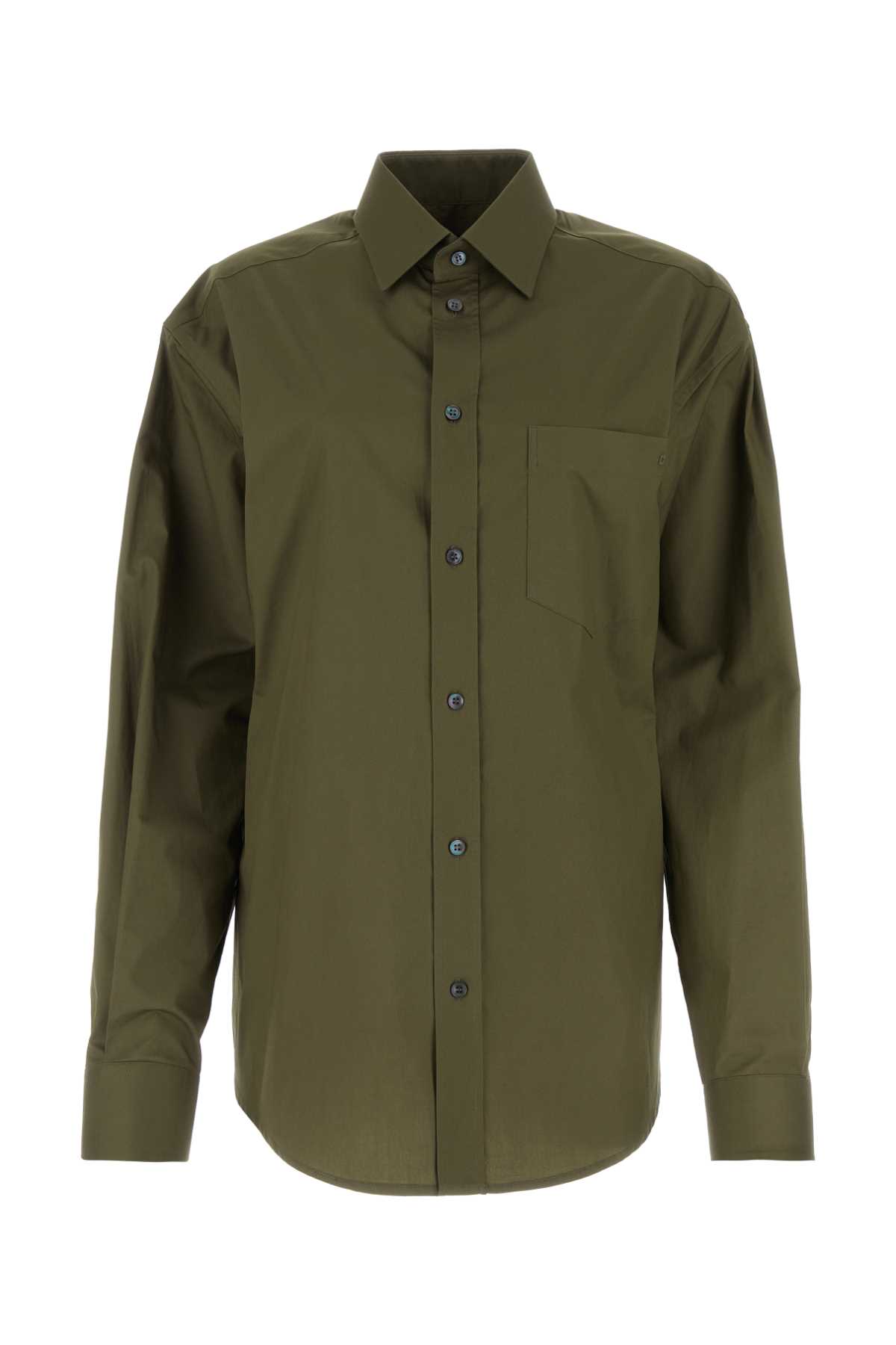 DARKPARK Army Green Poplin Anne Shirt