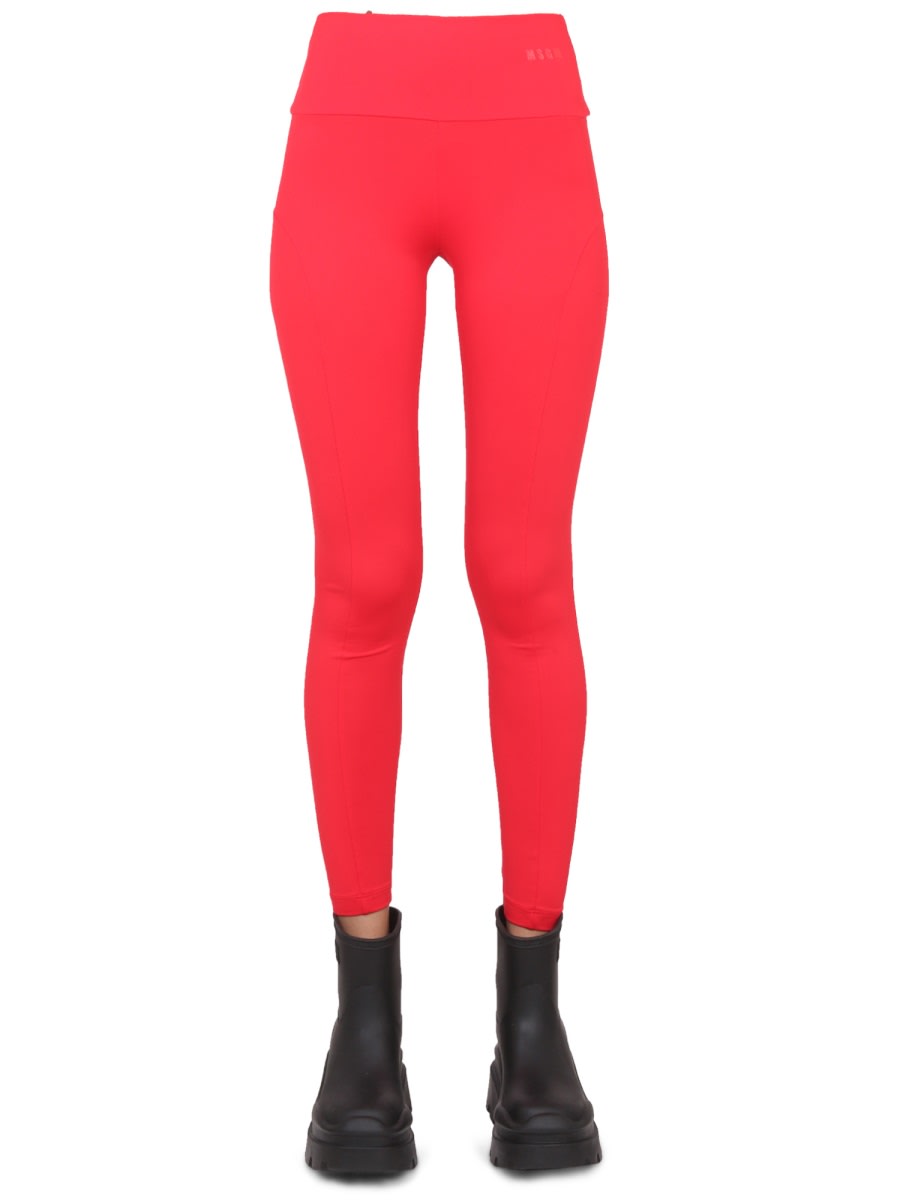 MSGM Leggings With Logo