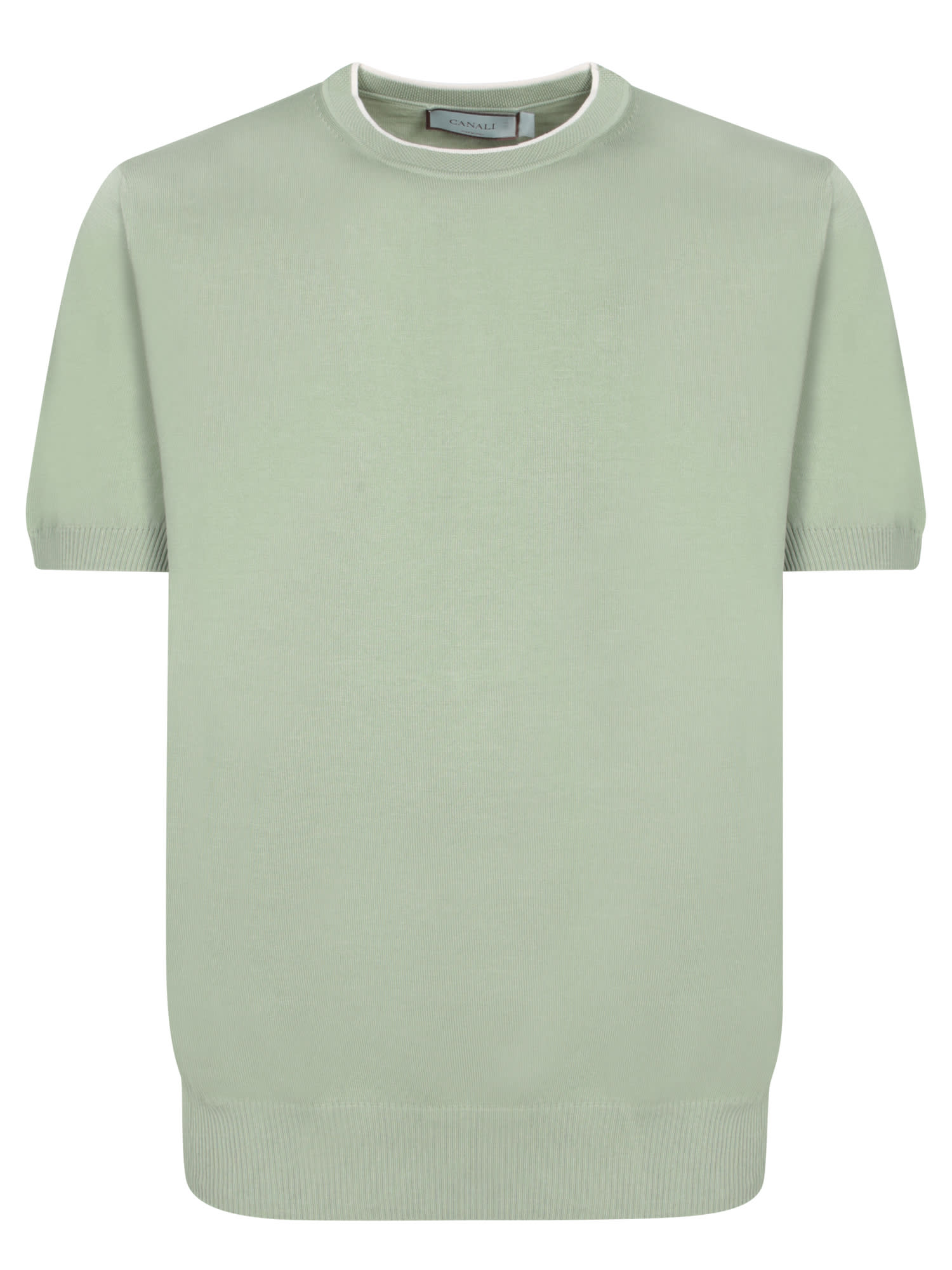 Canali Sage Cotton T-shirt