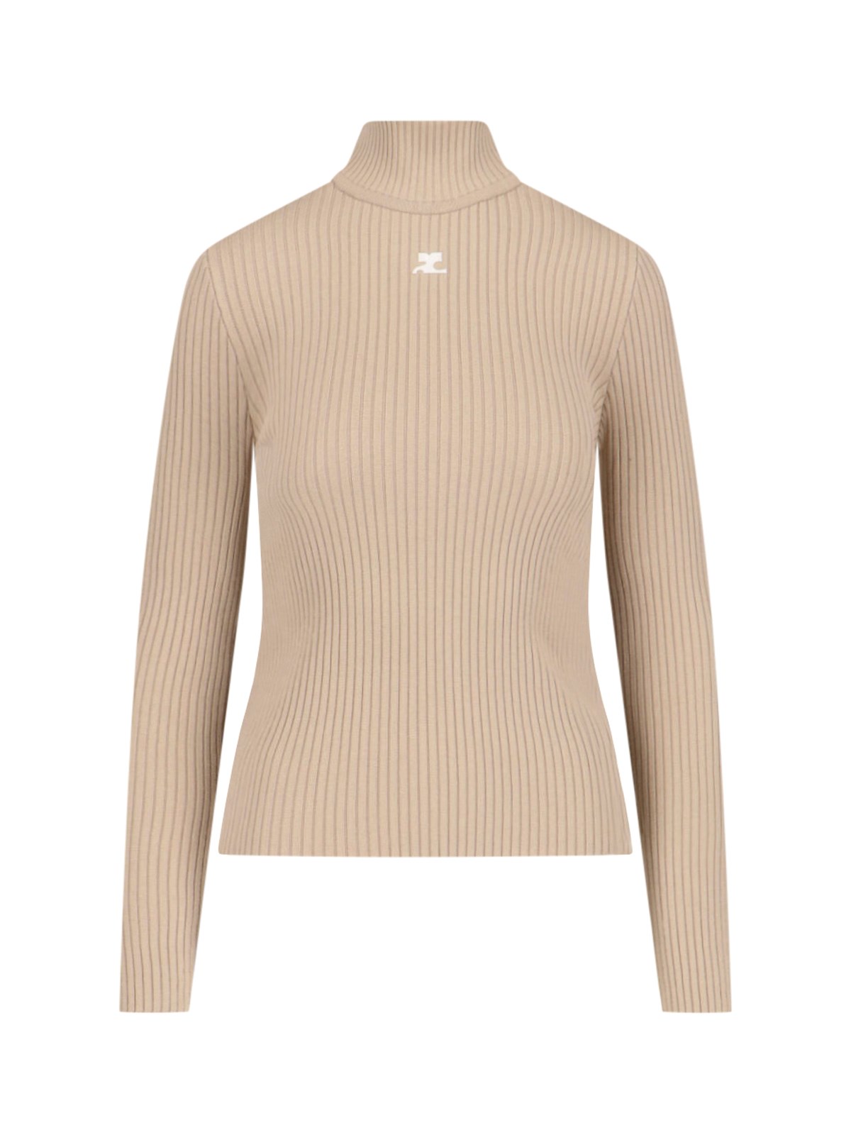 Courrèges Logo Turtleneck Sweater