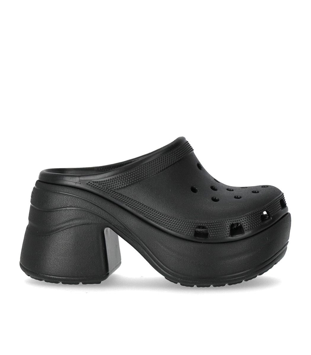 Crocs Siren Black Heeled Clog
