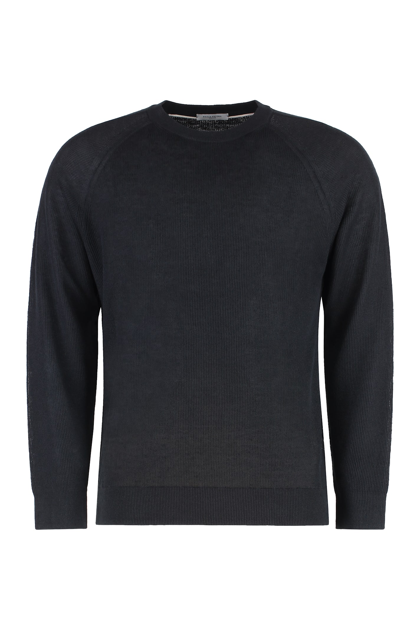 Paolo Pecora Linen-cotton Crew-neck Sweater