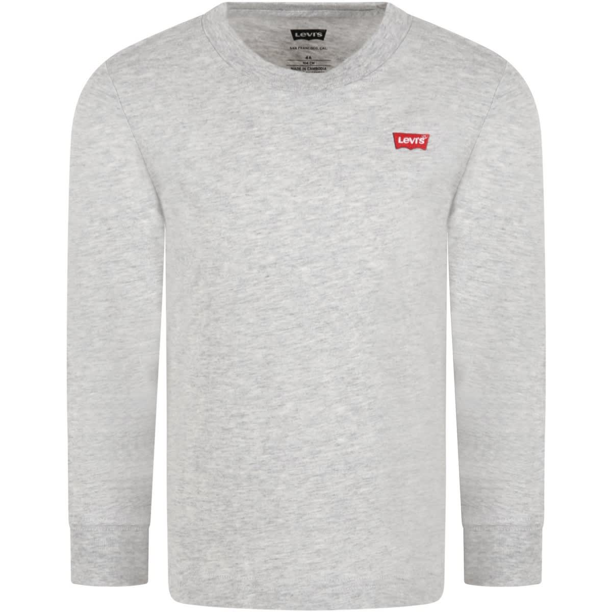 Levi's Grey T-shirt For Kids With Logo