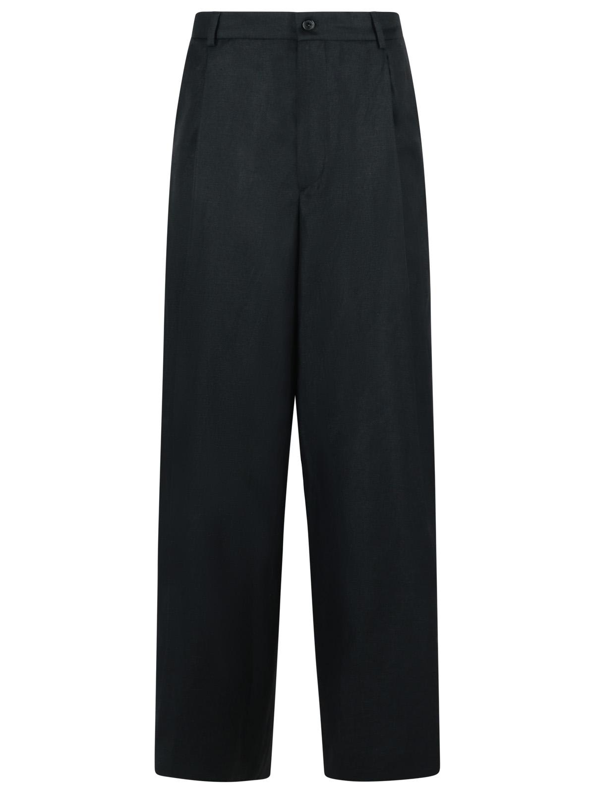 Dries Van Noten pepper Black Wool Blend Pants