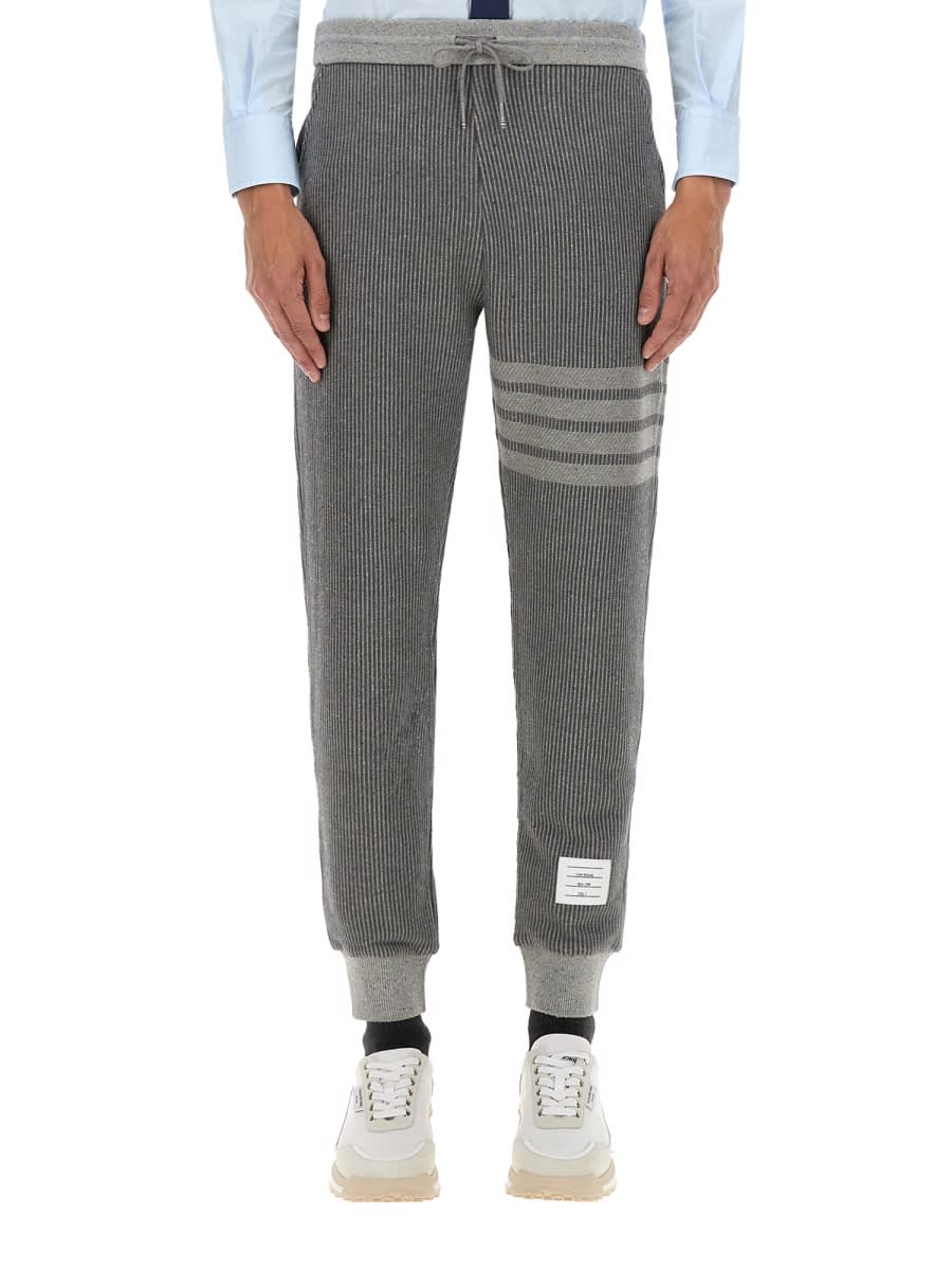 Thom Browne Cotton And Silk Pants