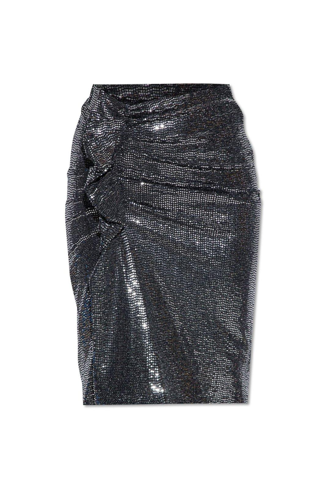 Marant Étoile Embellished Stretch Nylon Blend Dolene Skirt