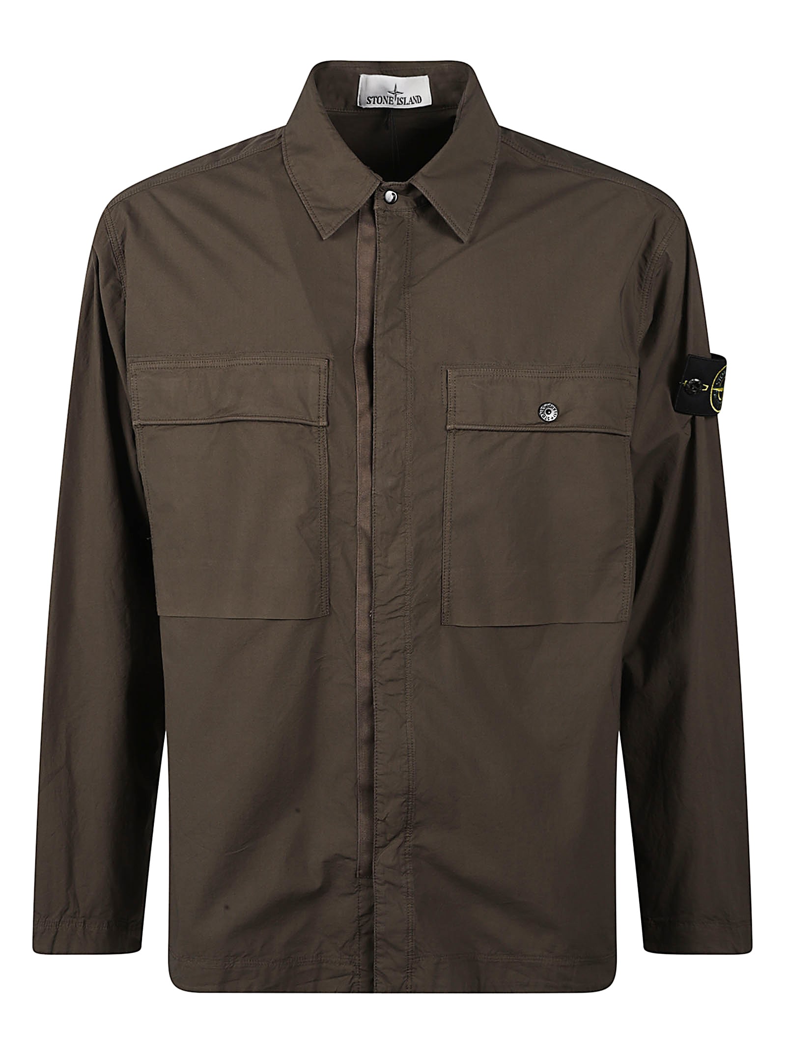 Stone Island Logo Patched Two Pockets Jacket
