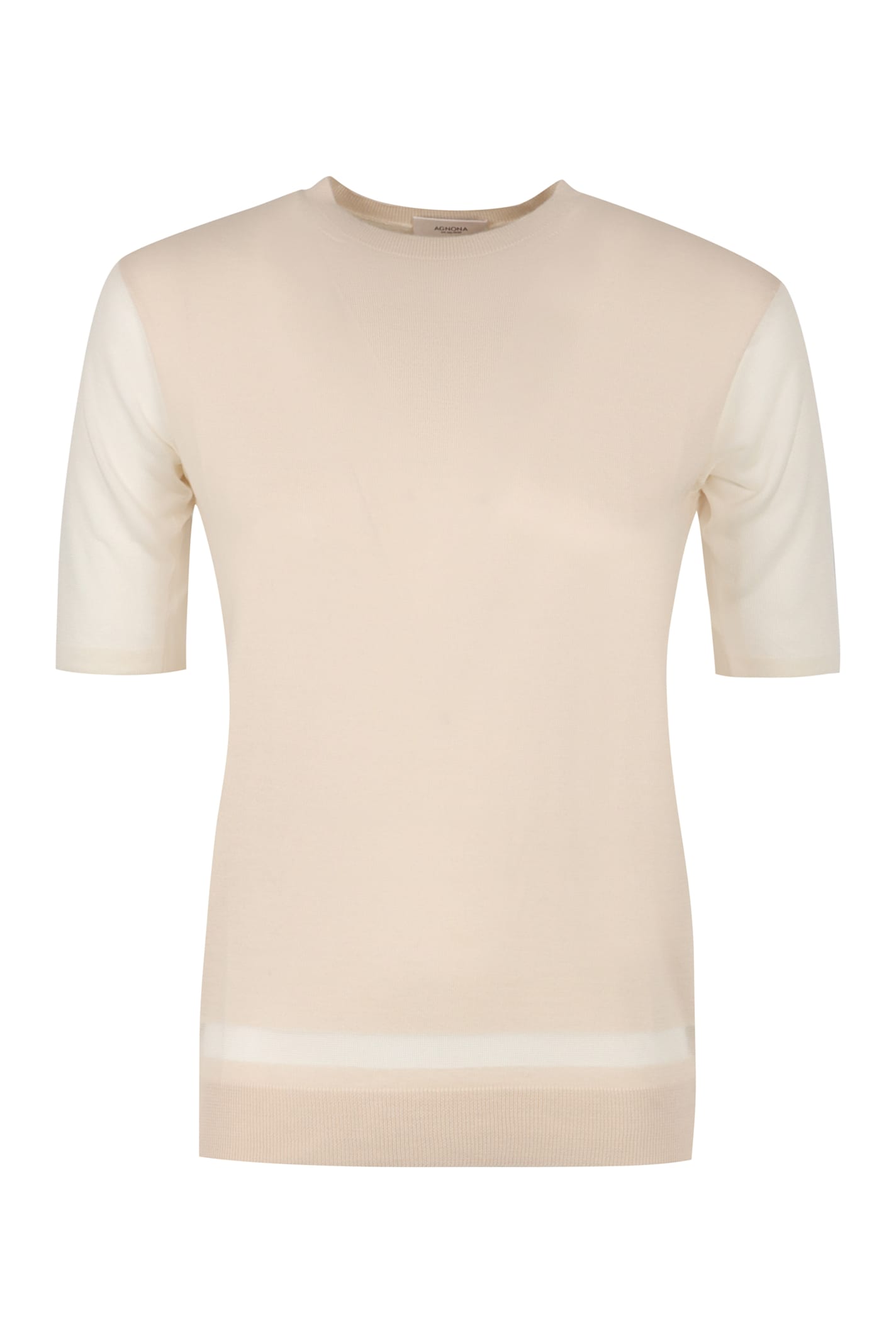 Agnona Knitted Wool-blend Top