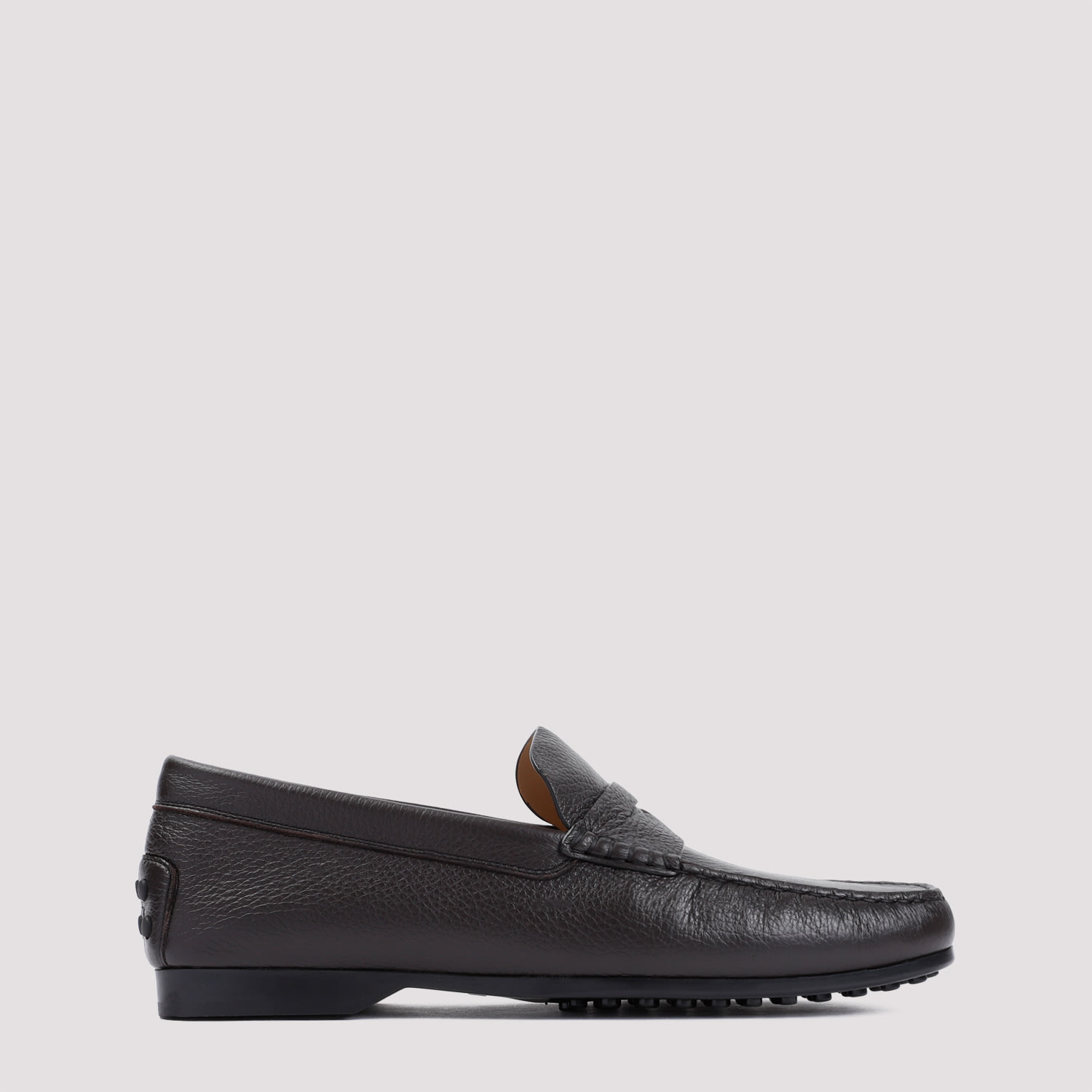 Tod's Dark Brown Deerskin Loafer