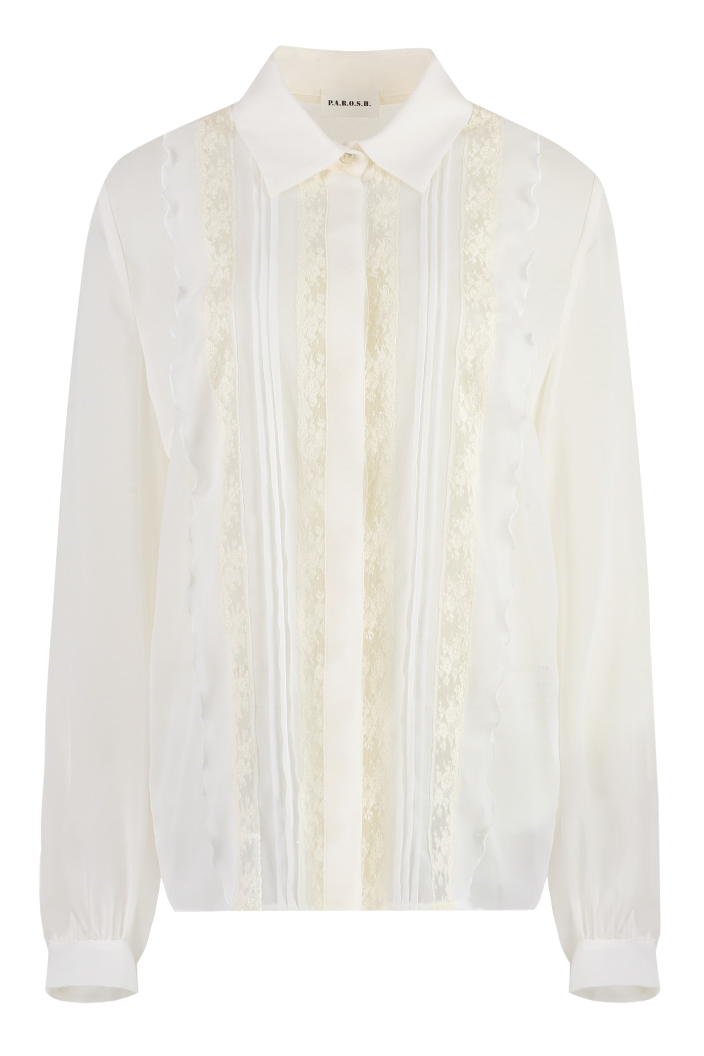 Parosh Camicia Con Pizzo