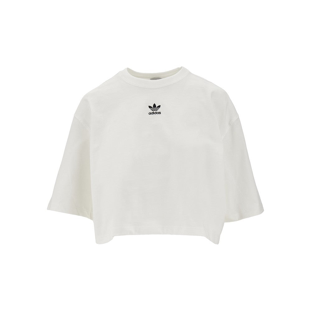 ADIDAS ORIGINALS 女士Logo刺绣短款T恤