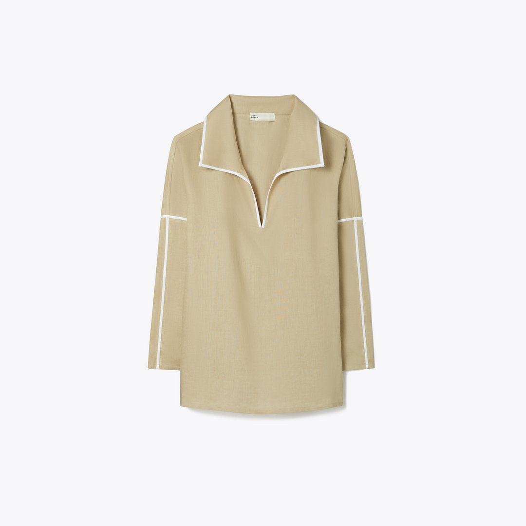 Tory Burch Linen Beach Shirt