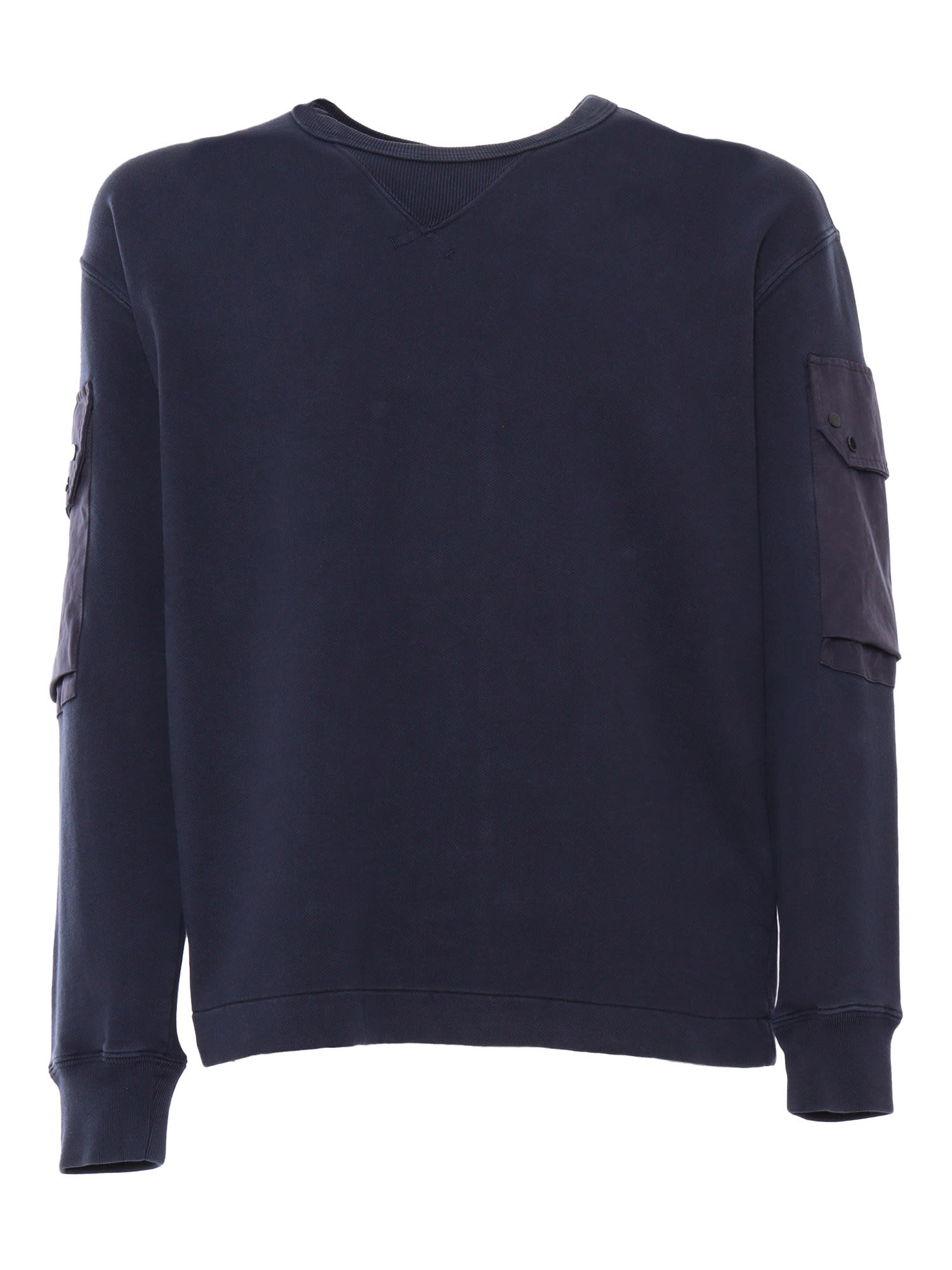 Ten C Blue Sweatshirt With Pockets