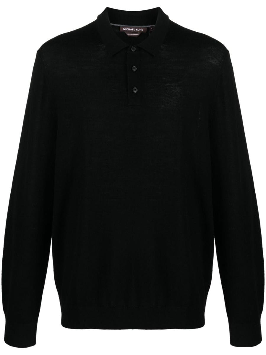 Michael Kors Core Merino Long Sleeves Polo Clothing
