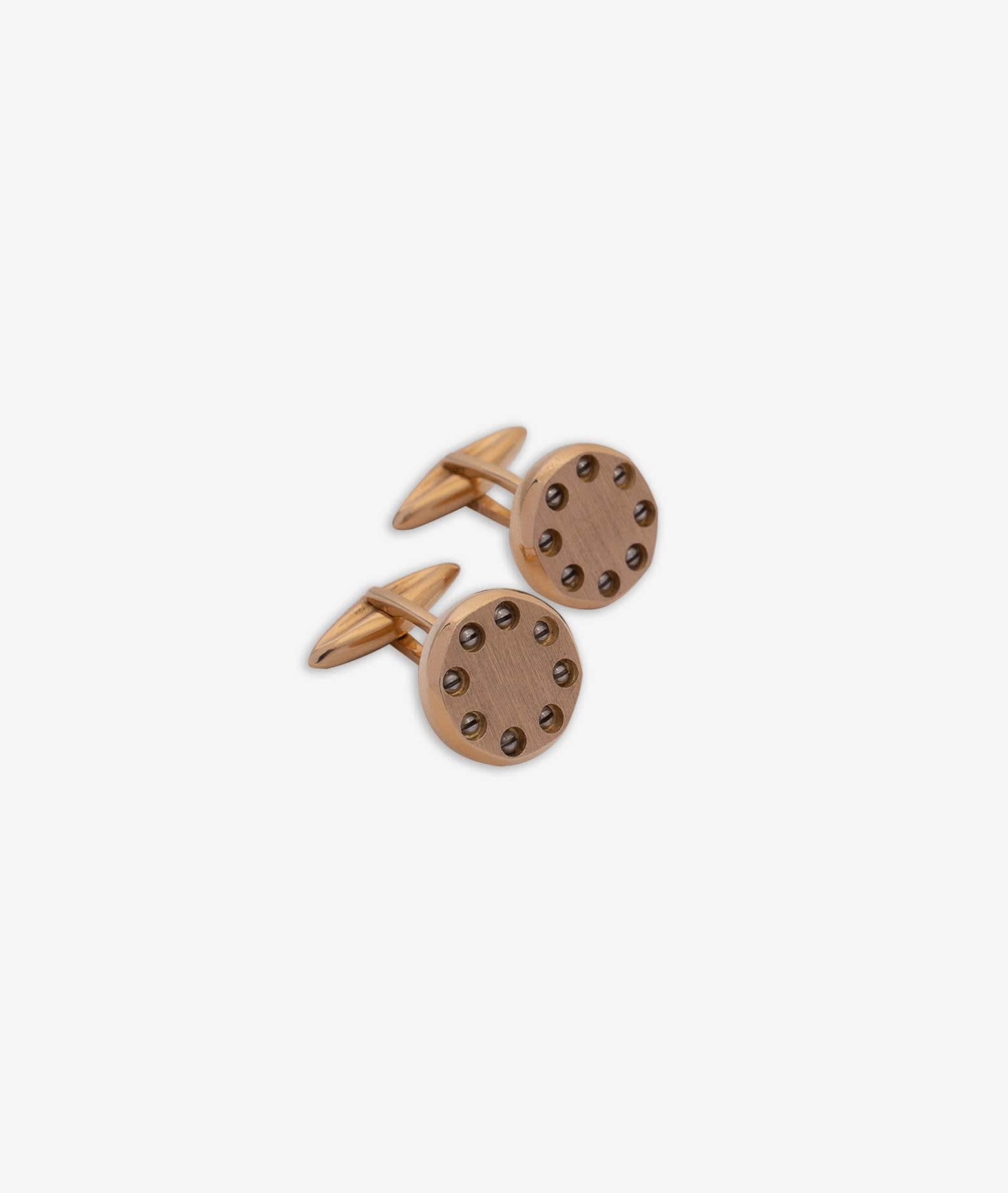 Larusmiani Cufflinks With Decoration By Screws Cufflinks