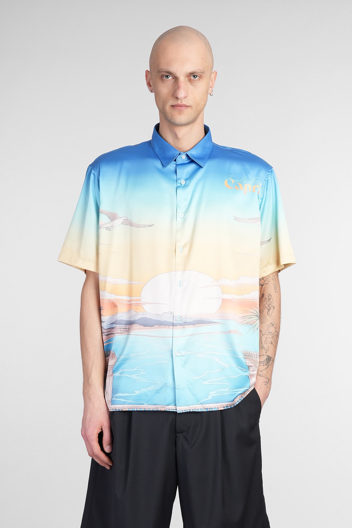 Family First Milano Shirt In Multicolor Viscose
