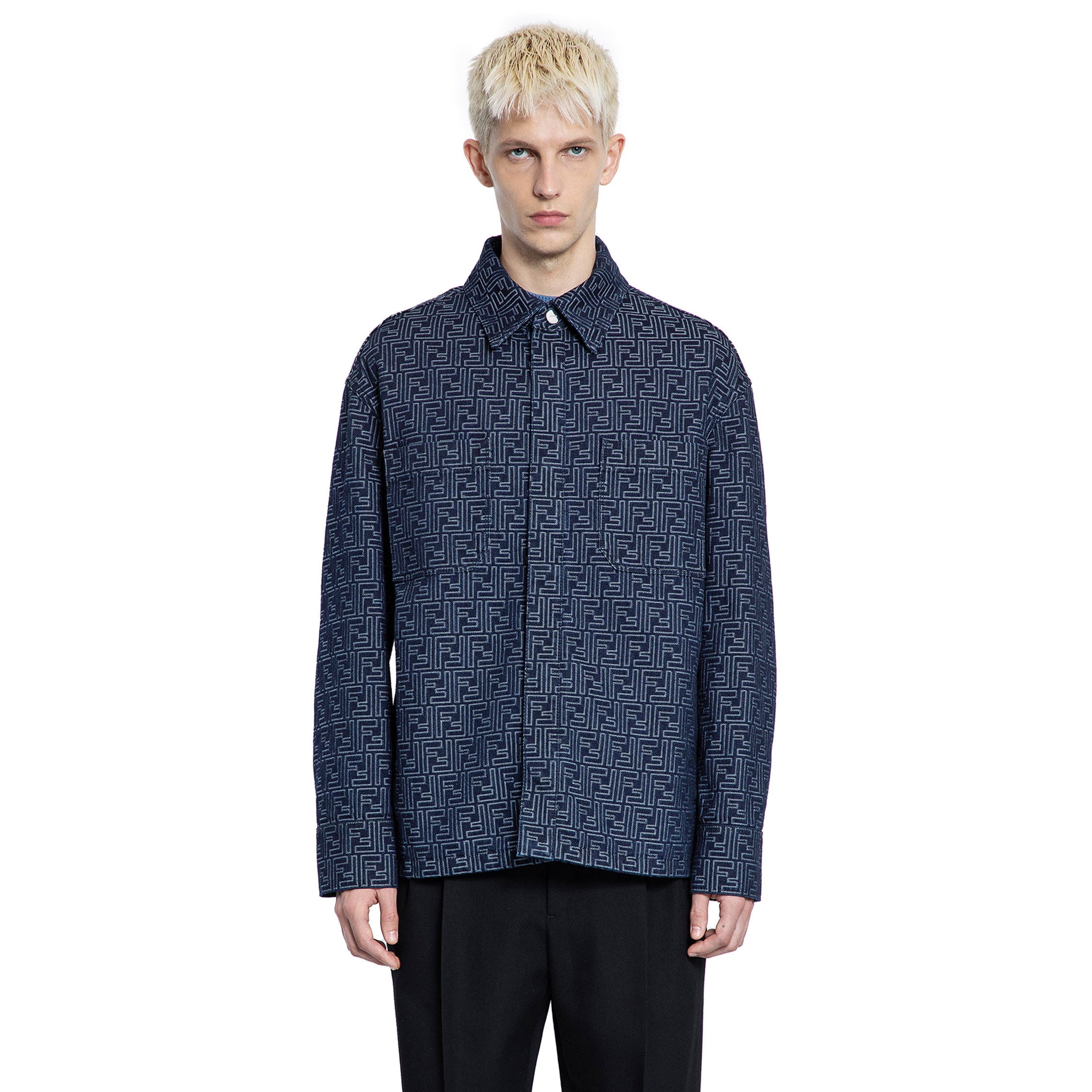 FENDI MAN BLUE JACKETS