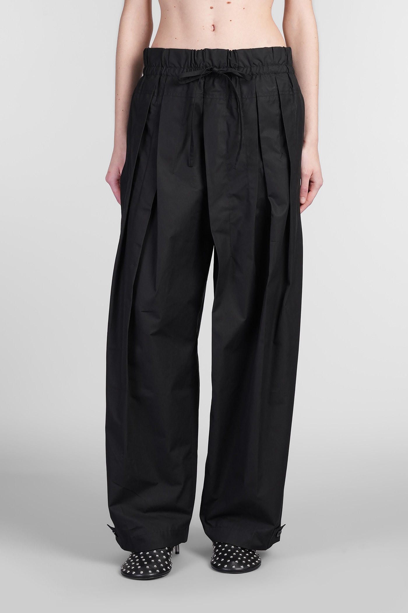 Jil Sander Trousers 68 Pants In Black Cotton