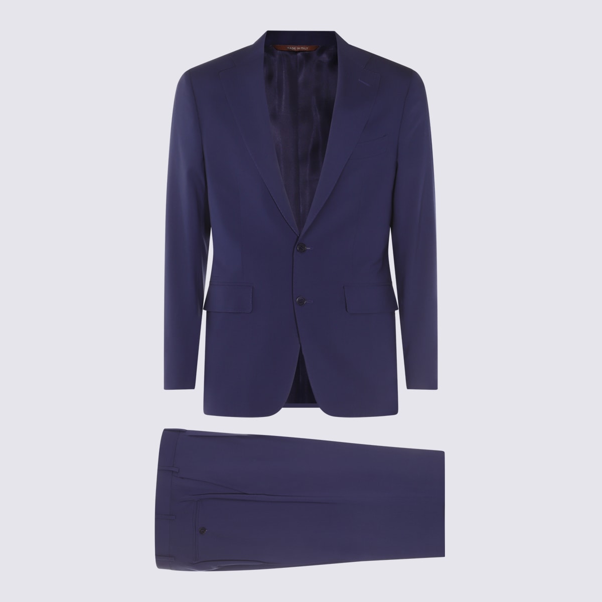 Canali Blue Wool Suits