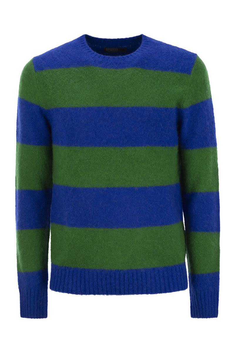 Polo Ralph Lauren Striped Jersey With Suede Patches