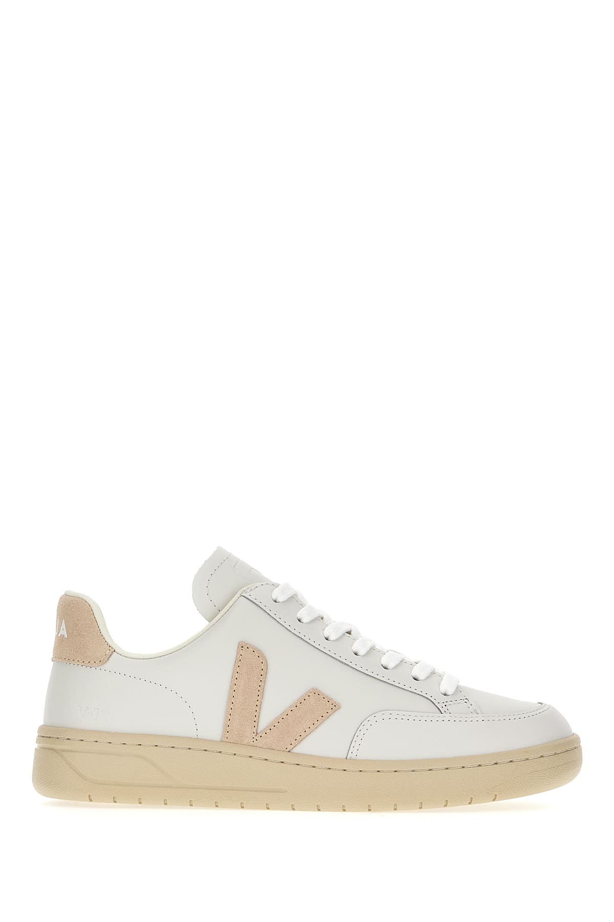 Veja White Leather V-12 Sneakers