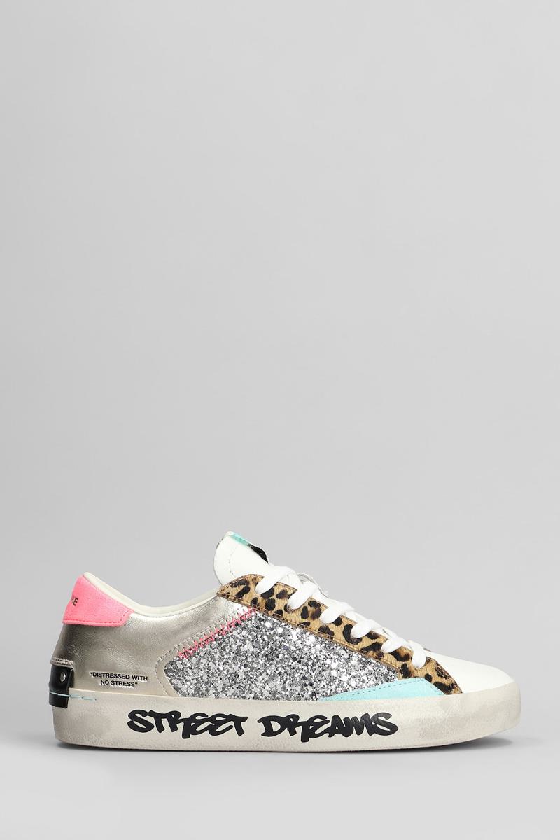 Crime London Distressed Sneakers