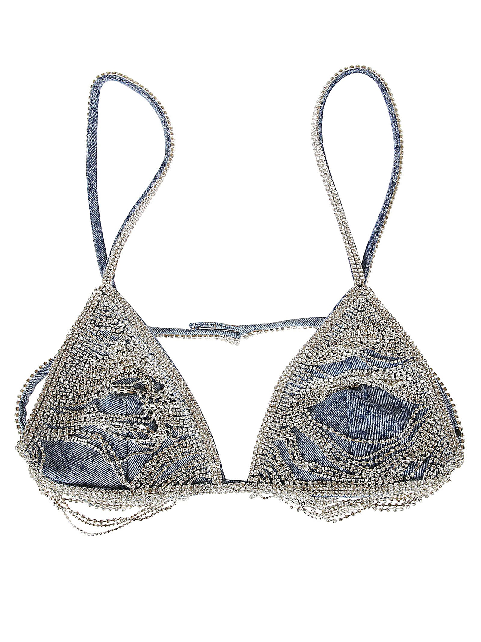 retrofete Crystal Embellished Bra